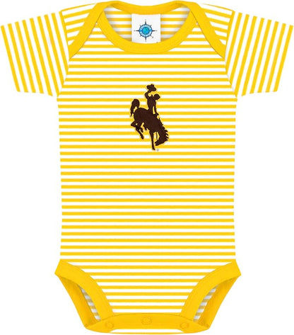 Creative Knitwear College Baby NCAA Infant Striped Bodysuit