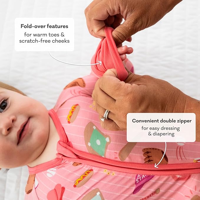 Little Sleepies Pajamas for Baby Boys & Girls, Viscose from Bamboo Baby Pajamas, Preemie & Newborn Sleepers, 2-Way Zipper PJs