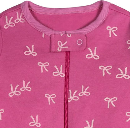 Onesies Brand baby-girls 4-pack Sleep 'N Play Footies Multi Pack