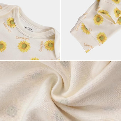 Baby Newborn Layette 10-Piece Clothing Sets Soft Cotton Bodysuits Pants Sets for Baby Boys Girls Toddler Unisex