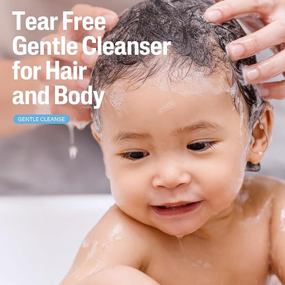 Cetaphil Baby Wash & Shampoo Plus Body Lotion, Healthy Skin Essentials, Head to Toe Hydration for up to 24 Hours, for Delicate, Sensitive Skin, 2-Pack,White