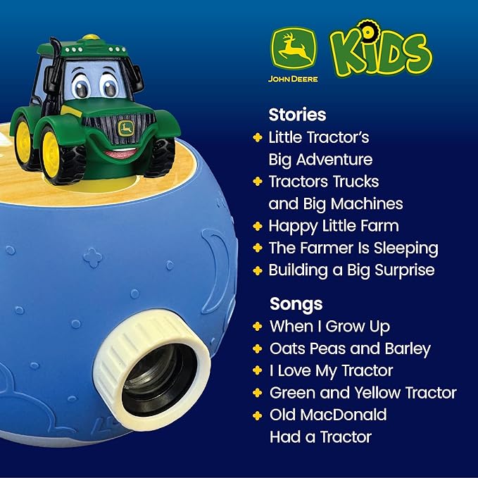 John Deere Tractor Figurine Cartridge – Projects 5 Farm Stories and 5 Songs, Over 30 Minutes of Audio Content | Gift and Toy for Ages 3+