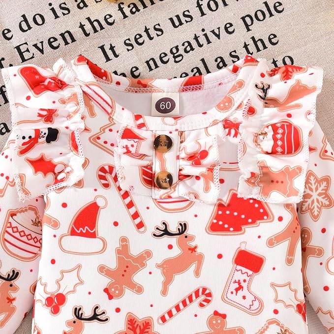 Aalizzwell Preemie Newborn Infant Baby Girls Clothes Ribbed Bodysuit Pants Set Fall Winter Outfits