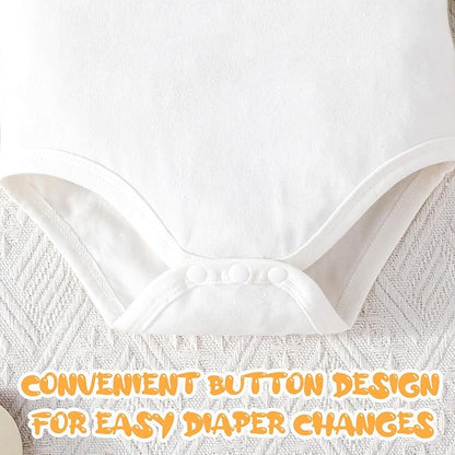 GDTOGRT Newborn Baby Girl Clothes Outfit Set Sweet Ruffle Romper, Pants and Headband 0 3 6 9 12 18 Months Infant Clothing