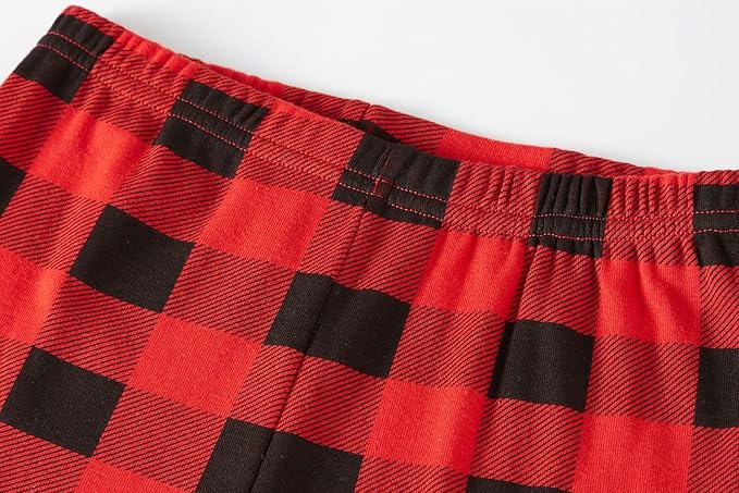 Babyroom Girls Matching Doll&Toddler 4 Piece Cotton Pajamas Toddler Christmas Sleepwear