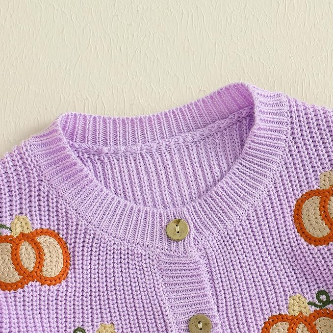 Baby Girl Cardigan Sweater Long Sleeve Button Up Knit Sweatshirt Jacket Toddler Baby Girl Fall Outfits