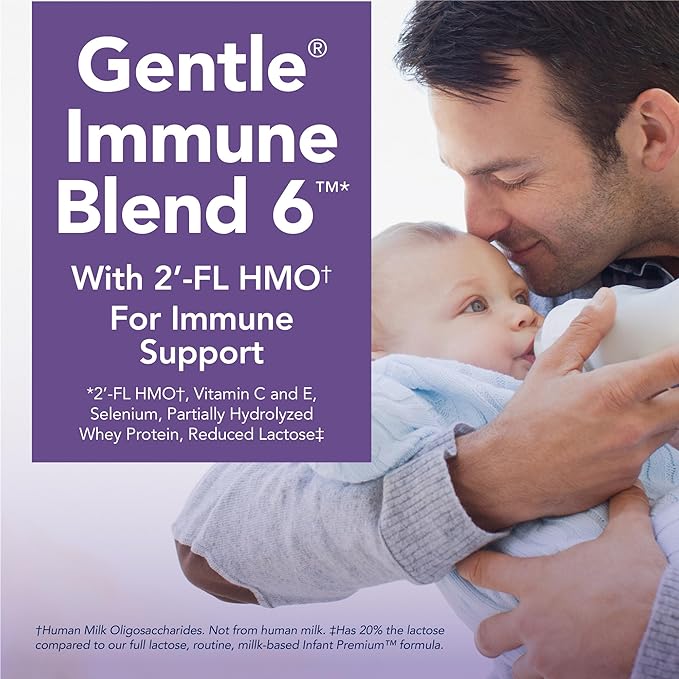 Amazon Brand - Mama Bear Gentle Premium Baby Formula Powder, DHA for Brain Support, Gentle Immune Blend 6, 2'FL HMO, For Fusiness, Crying & Gas, 21.5 oz, 1.34 pound (Pack of 1)