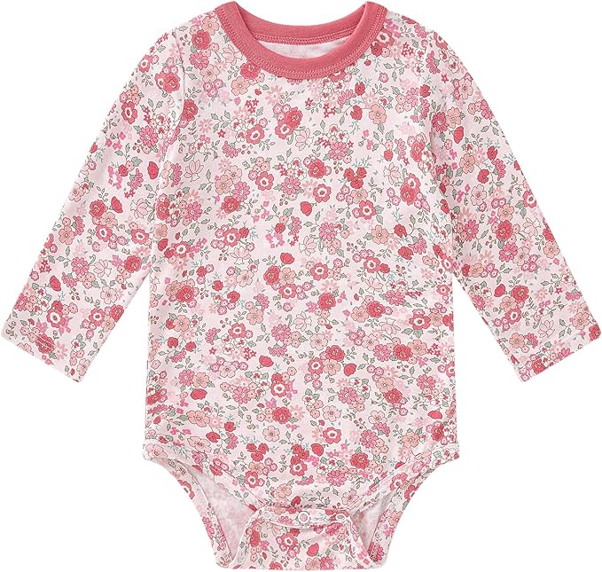 pureborn Baby Girls Boys Bodysuit Super Soft Cotton Romper 0-24 Months