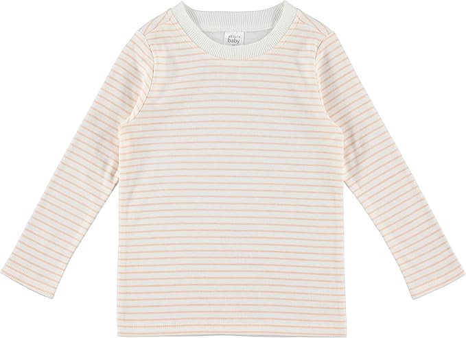 Cudlie 5-Pack Infant/Toddler Girl Long Sleeve Shirt - Basic Baby Tees, Blouses, Tops - Solid Print & Ruffled Tshirts