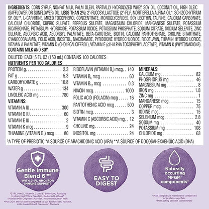 Amazon Brand - Mama Bear Gentle Premium Baby Formula Powder, DHA for Brain Support, Immune Blend 6, 2'FL HMO, For Fusiness, Crying & Gas, 33.2 Ounce (Pack of 1)