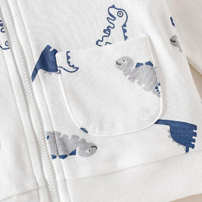 ROMPERINBOX Baby Hoodie for Boy Girl, Full Zip-up Lightweight Thin Jackets Coat Sweatshirts 0-24 Months