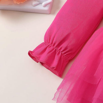 Magic Park 0-18M Infant Bodysuit Tutu Dress Baby Girl Romper Dress Toddler Solid Color Tulle Skirt Baptism Holidays Outfits