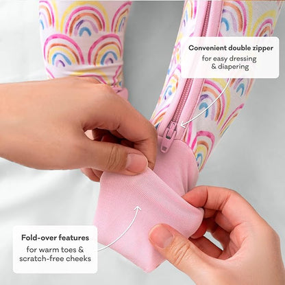 Little Sleepies Pajamas for Baby Boys & Girls, Viscose from Bamboo Baby Pajamas, Preemie & Newborn Sleepers, 2-Way Zipper PJs