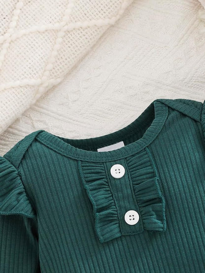 Baby Girl Clothes Newborn Infant Outfits Cute Summer Clothes Spring Romper Set+Hat+Headband