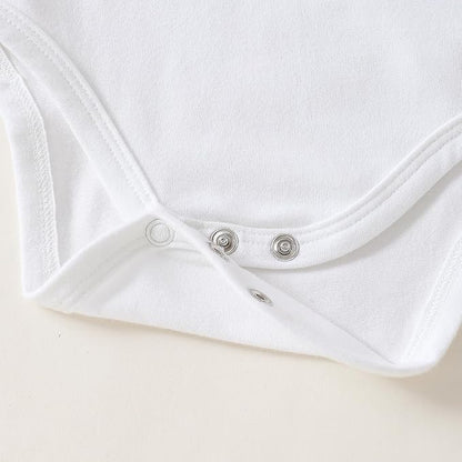 ROMPERINBOX Baby Girl Short Sleeve Onsies, 3 Pack Multi Colors Baby Bodysuit, Knitted Solid, Crew Neck 0-24 Months