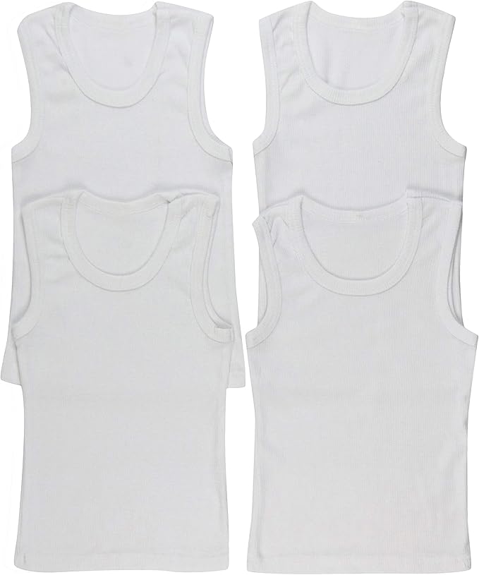 ToBeInStyle Boy's Pack of 4 Tank Tops