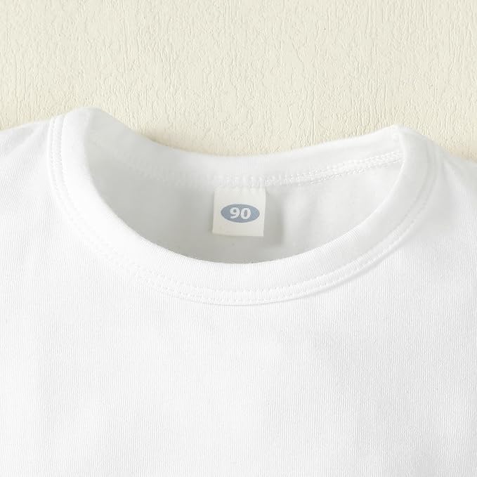 LYSMuch Baby Girls Ruffle Sleeves Bodysuit Infant Solid Color Top Jumpsuit