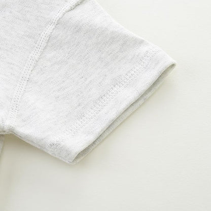 Baby Multicolor Short Sleeve T-Shirt Tee Summer Solid 100% Cotton Basic Clothes