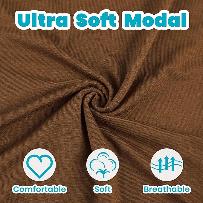 Newborn Baby Knotted Gown, Ultra-Soft Infant Sleeper Coming Home Outfit with Hat, Bowknot (2 Packs)