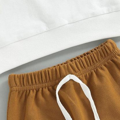 Murnouche Toddler Baby Boy Fall Winter Outfits Letter Crewneck Sweatshirt Casual Pants 2Pcs Clothes Set