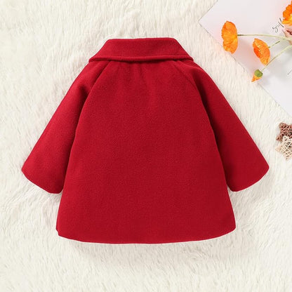 Baby Coats Fall Winter Kid Baby Girl Cloak Button Jacket Clothes Baby Outwear Clothes