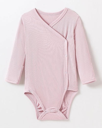 DEFAHN Viscose from Bamboo Baby Side Snap Bodysuit Kimono Onsies 3-Pack Long Short Sleeve Boy Girl Boys