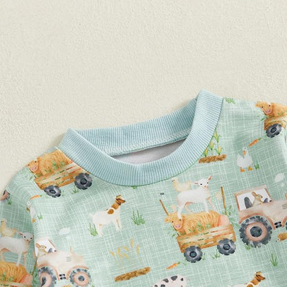 CIYCUIT Toddler Baby Boy Clothes Long Sleeve Sweatshirt Pants Set Fall Winter Outfits