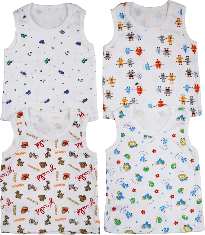 ToBeInStyle Boy's Pack of 4 Tank Tops