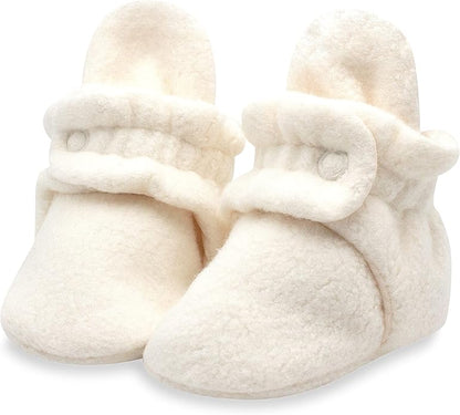 Zutano Unisex Fleece Baby Booties, Two Snap Closure, Newborn to 24 Months