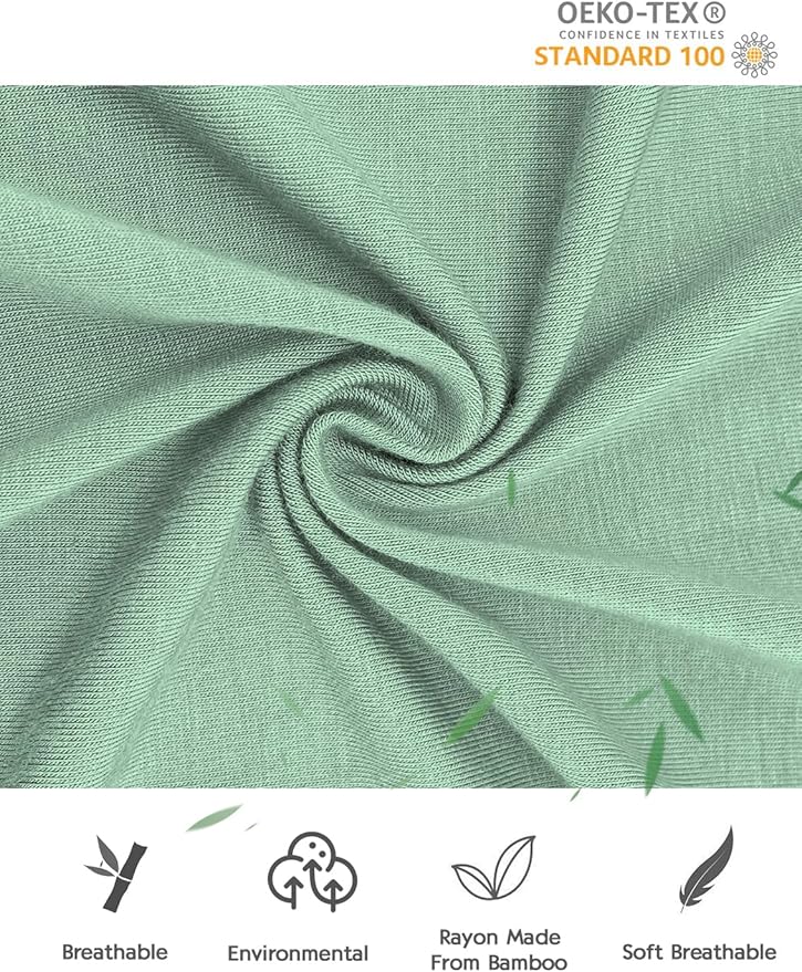 Jimonda Bamboo Baby Pajamas,Unisex Boys Girls One-Piece Footies,Long Sleeve Sleepers 2-Way Zip closure Romper