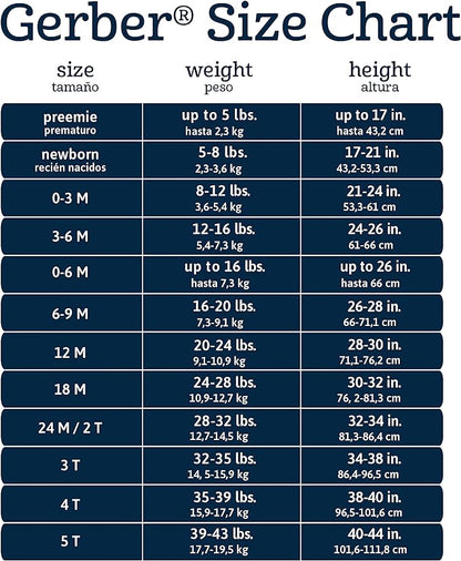 Onesies Brand, Unisex Baby, 6-Pack Long Sleeve Bodysuits