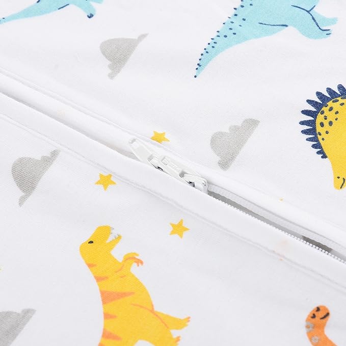 Mama Cheetah Toddler Sleep Sack with Feet 4T-5T, 1.0 TOG Organic Cotton Baby Wearable Blankets with Legs, Baby Sleeping Bag for Walkers, Early Walker X-Large