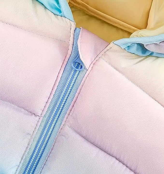 Toddler Winter Coats Puffer Padded Jacket Baby Boys Girls Bear Hoods Down Jacket Light Weight Infant Outerwear