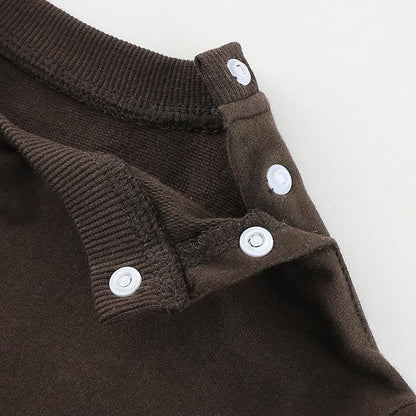 Fullfamous Baby and Toddler Boys 100% Cotton 2 Piece Long Sleeve Sweatshirt and Sweatpant Jogger Pants Set Newborn-4T