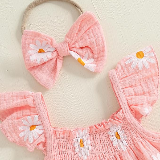 Mubineo Baby Girl Summer Clothes Cute Ruffle Tops Dress Shorts Outfits Set Infant Toddler Shrit Bloomers Princess Outfit