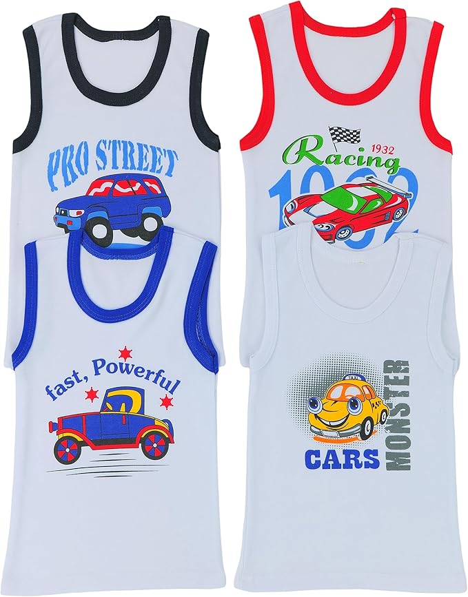 ToBeInStyle Boy's Pack of 4 Tank Tops