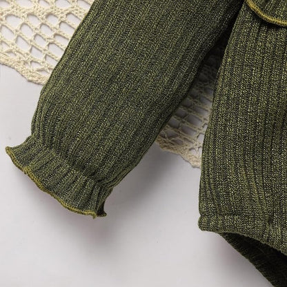 GRNSHTS Newborn Baby Girl Clothes Ruffle Rompers Toddler Fall Outfits for Girls Set Little Girl Fall Winter Clothing