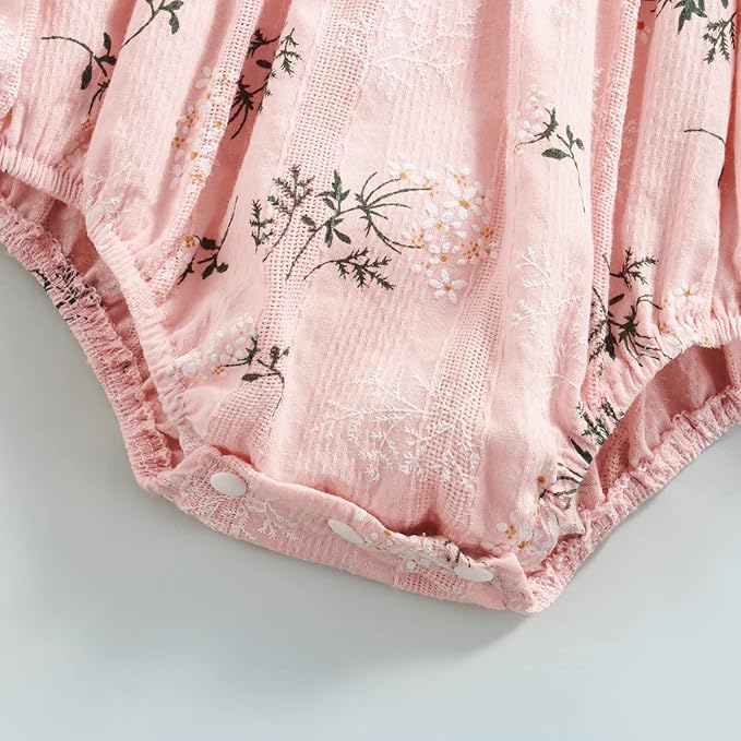 Newborn Baby Girl Bodysuit Sleeveless Halter Frill Romper One-piece Jumpsuit with Headband Summer Clothes Set