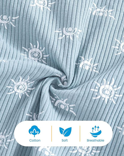 Baby Boy Swimsuit UPF 50+ Sun Protection Rash Guard Swimwear Zipper One Piece Toddler Boy Bathing Suit With Hat