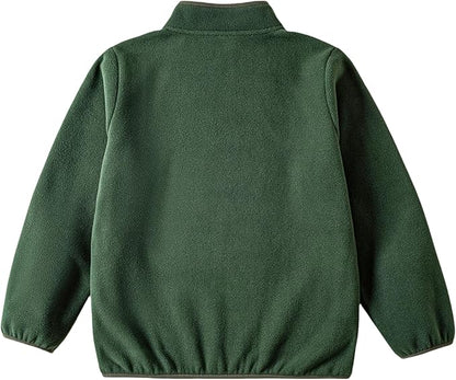 Toddler Fleece Jacket Kids Lightweight Outerwear Boys Girls Long Sleeve Fall Spring Coat 2-12 Years