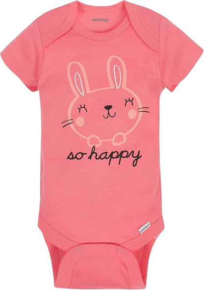 Onesies Brand baby-girls 8-pack Short Sleeve Mix & Match Bodysuits