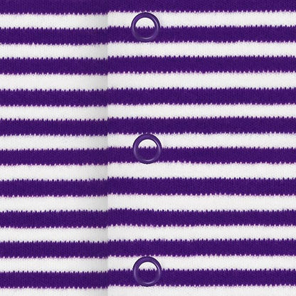 Creative Knitwear College Baby Striped Footed Romper - Team Logo, Multiple Colors, for Boys & Girls (0-9 Months)