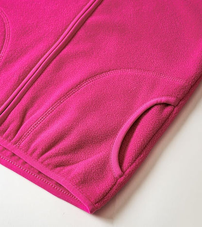 Toddler Fleece Jacket Kids Lightweight Outerwear Boys Girls Long Sleeve Fall Spring Coat 2-12 Years