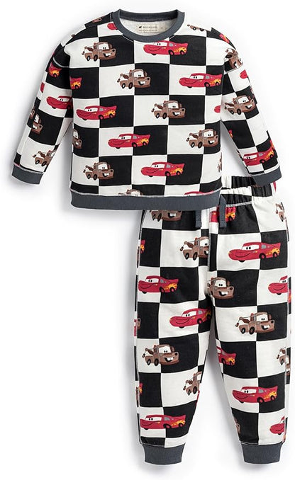 monica + andy Sporty Sweatsuit, 100% Organic Cotton Clothes for Boys & Girls, Outfit Sizes For Kids, Toddler & Infant