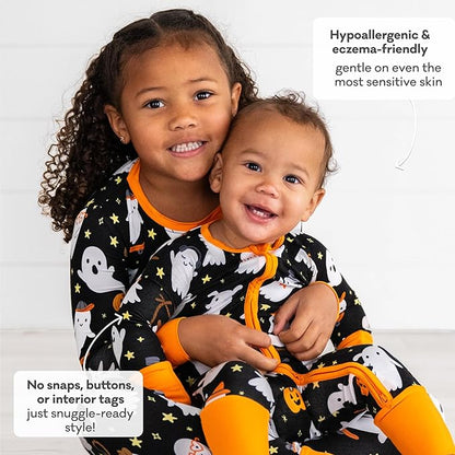 Little Sleepies Pajamas for Baby Boys & Girls, Viscose from Bamboo Baby Pajamas, Preemie & Newborn Sleepers, 2-Way Zipper PJs