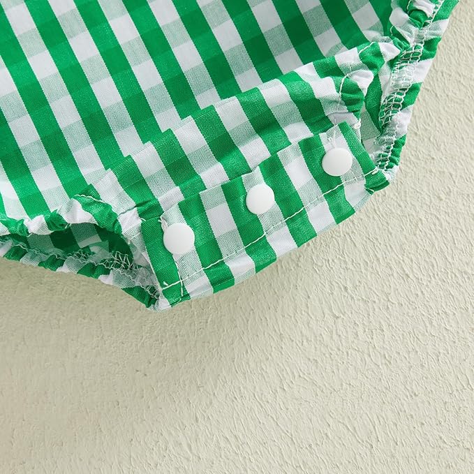 Baby Boy St Patricks Day Outfit Charmer Smocked Bubble Romper Onesie Sleeveless Overalls Irish Baby Spring Clothes