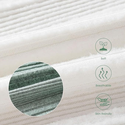 DEFAHN Baby Turtleneck Bodysuit Long Sleeve Boy Girl Ribbed Knit Jumpsuit Outfit 2 Pack Baby Solid Onsies 0-24 Months