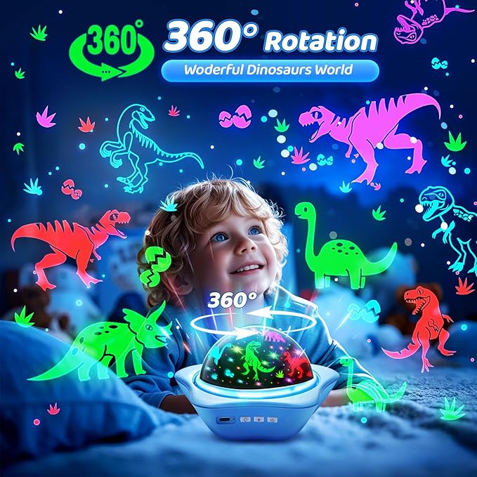 One Fire Night Light for Kids Gifts, 6 Films+78 Lighting Modes Ceiling Star Projector,Rechargeable Night Light Projector,360°Rotion Star Lights for Bedroom Decor,Sensory Toys for Kids Valentines Gifts