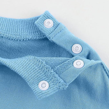 Fullfamous Baby and Toddler Boys 100% Cotton 2 Piece Long Sleeve Sweatshirt and Sweatpant Jogger Pants Set Newborn-4T