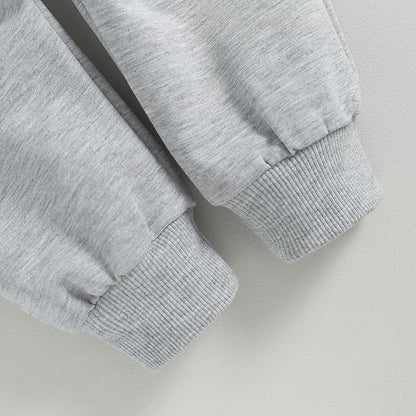 Murnouche Toddler Baby Boy Fall Winter Outfits Letter Crewneck Sweatshirt Casual Pants 2Pcs Clothes Set